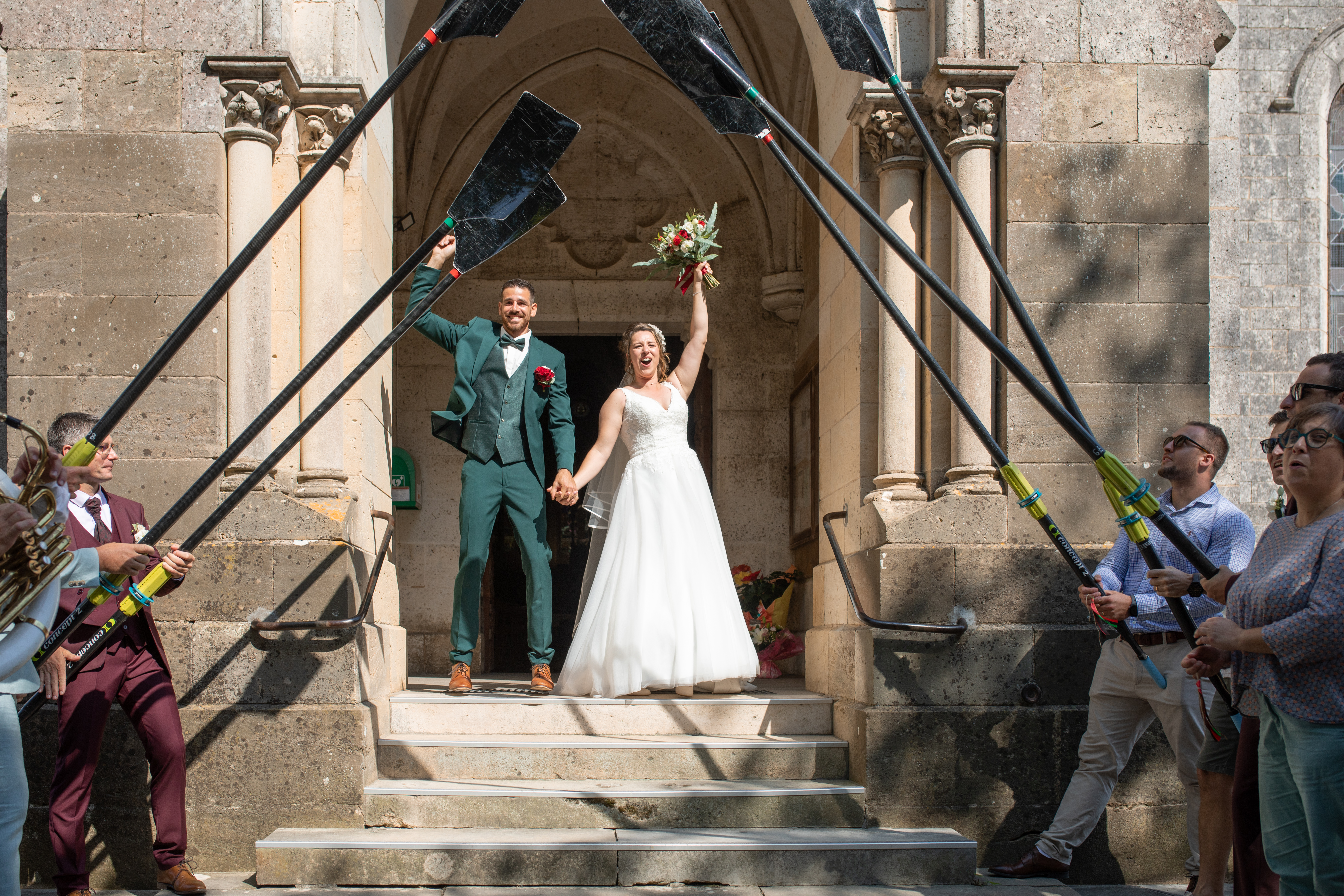 Photos cérémonie religieuse en l'église de Mimizan prises par un photographe mariage landes